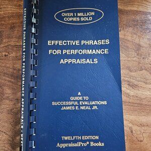 Effective Phrases for Performance Appraisals Book